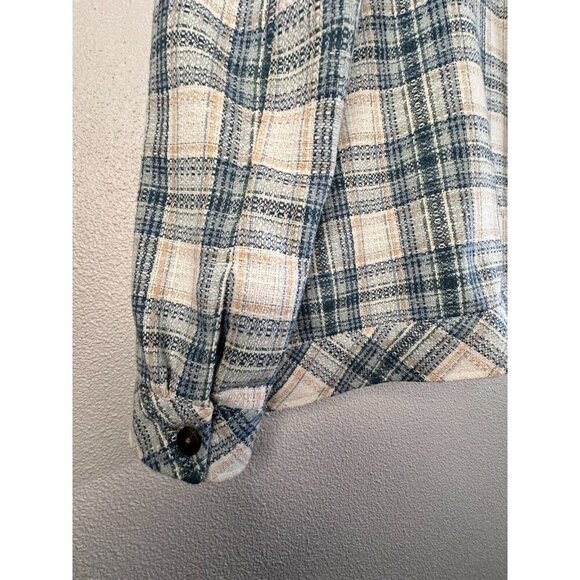 Boston Traders Tweed Shirt Jacket Sacket M Plaid Multi Western - Picture 9 of 16